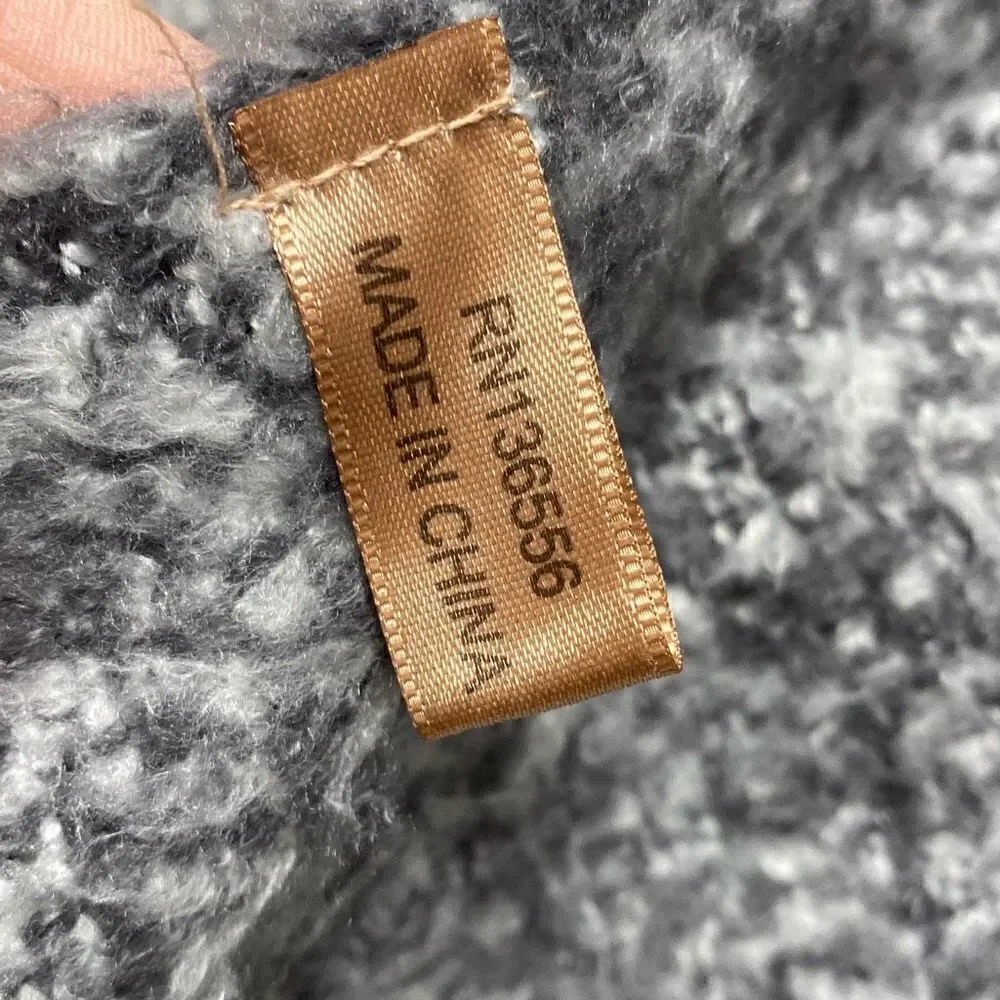 Gray Wide Super Soft Tassel Scarf Wrap